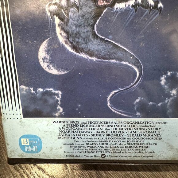 Vintage 1984 The NeverEnding Story Betamax Beta Hi-Fi Tape Warner Home Video - Picture 5 of 13